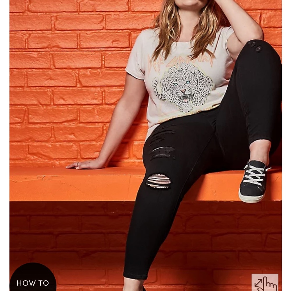 Destructed Bombshell Skinny Black - image 4